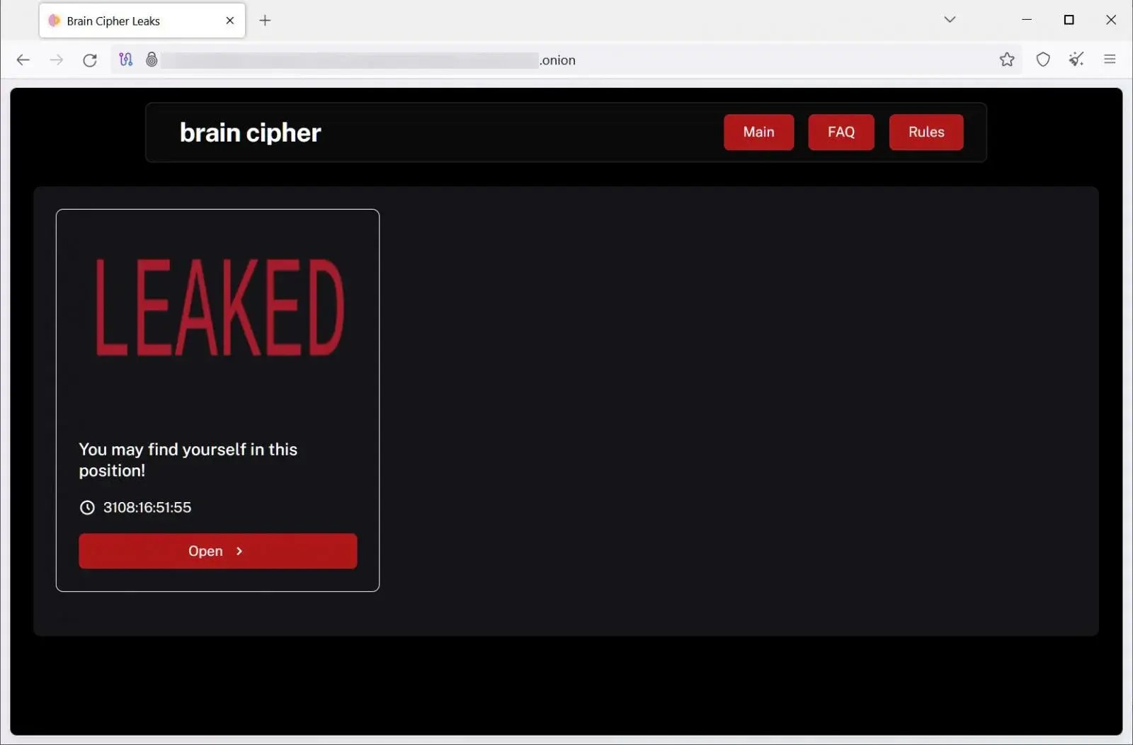 Brain Cipher Sitio Web