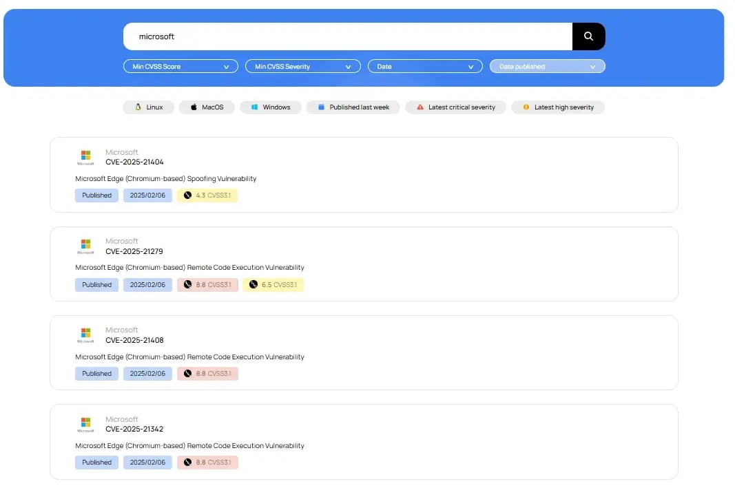 CVE Microsoft