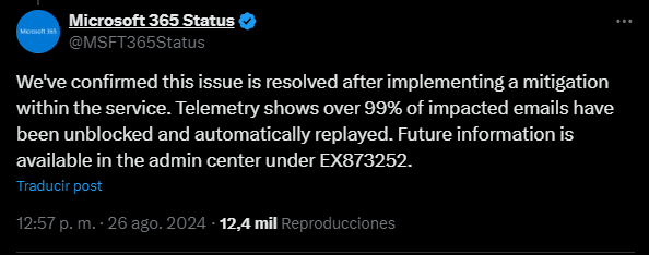 Comunicado Microsoft