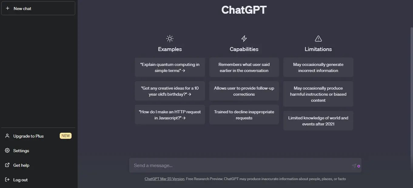 Chat ChatGPT