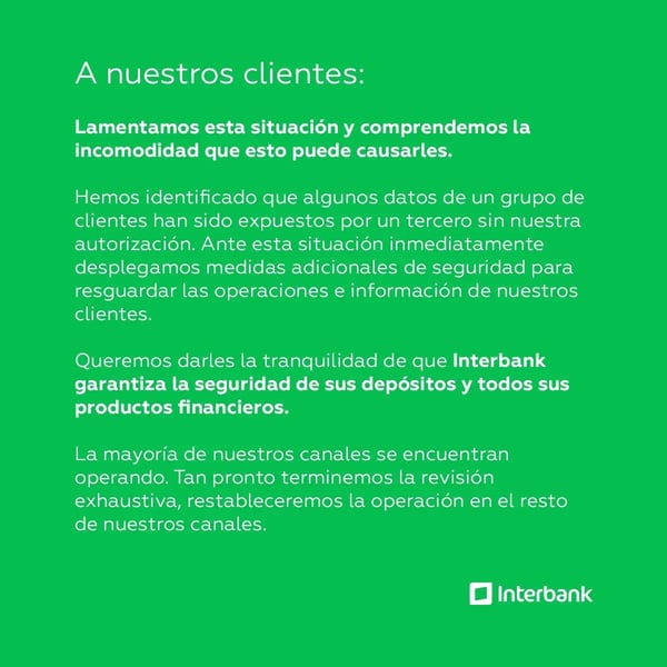 Comunicado Interbank