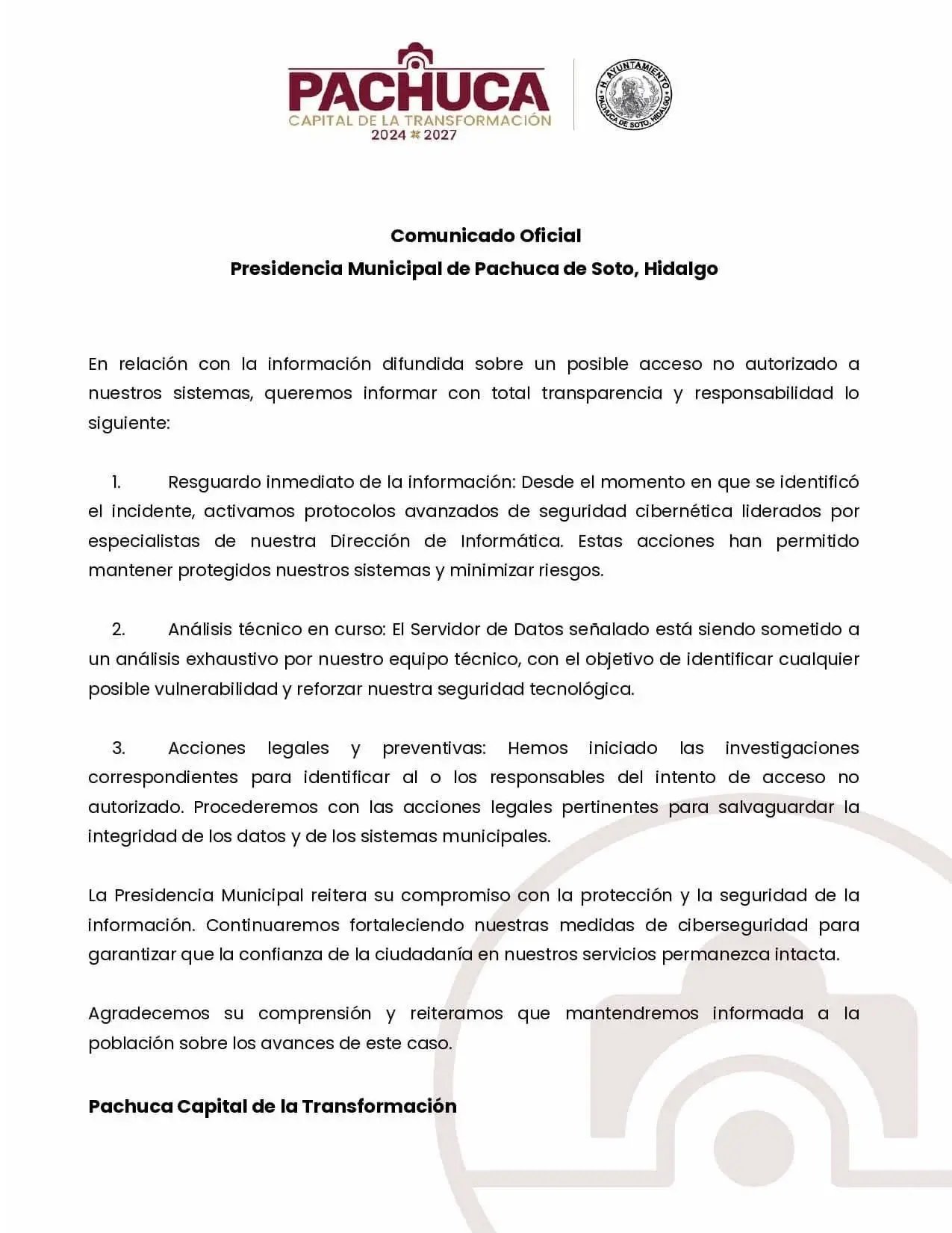 Comunicado