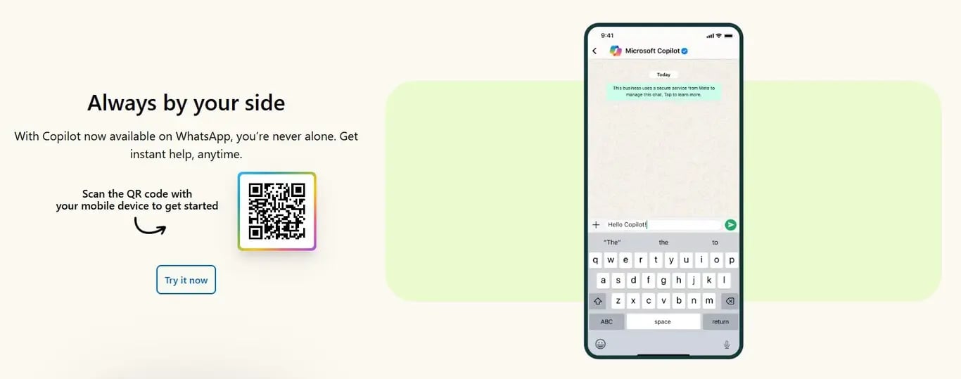Copilot en WhatsApp