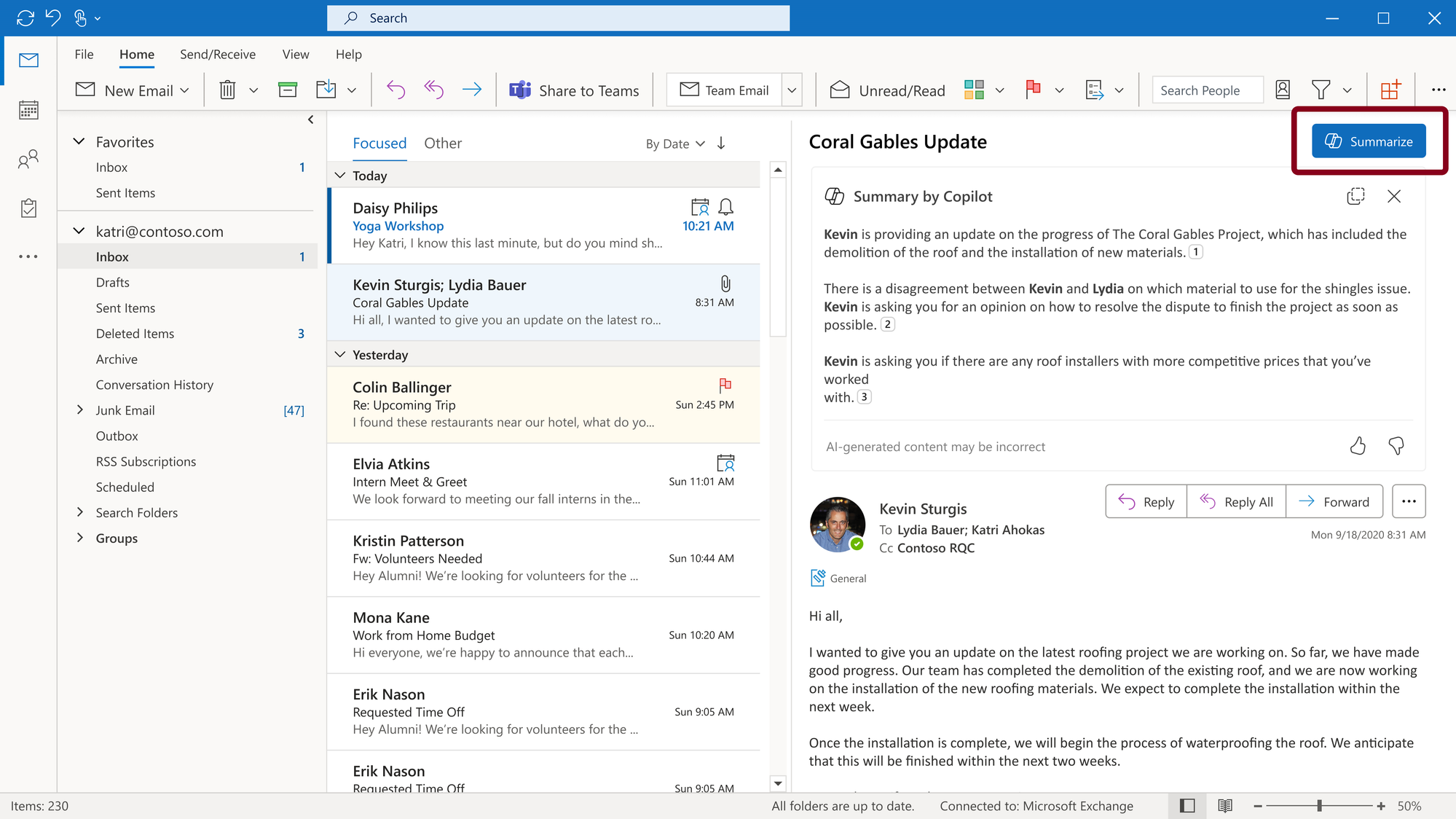 Copilot para Outlook