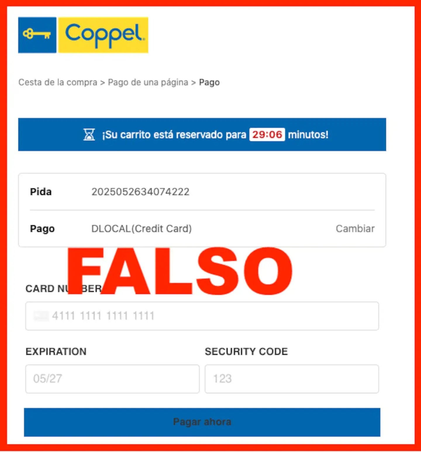 Coppel Falso