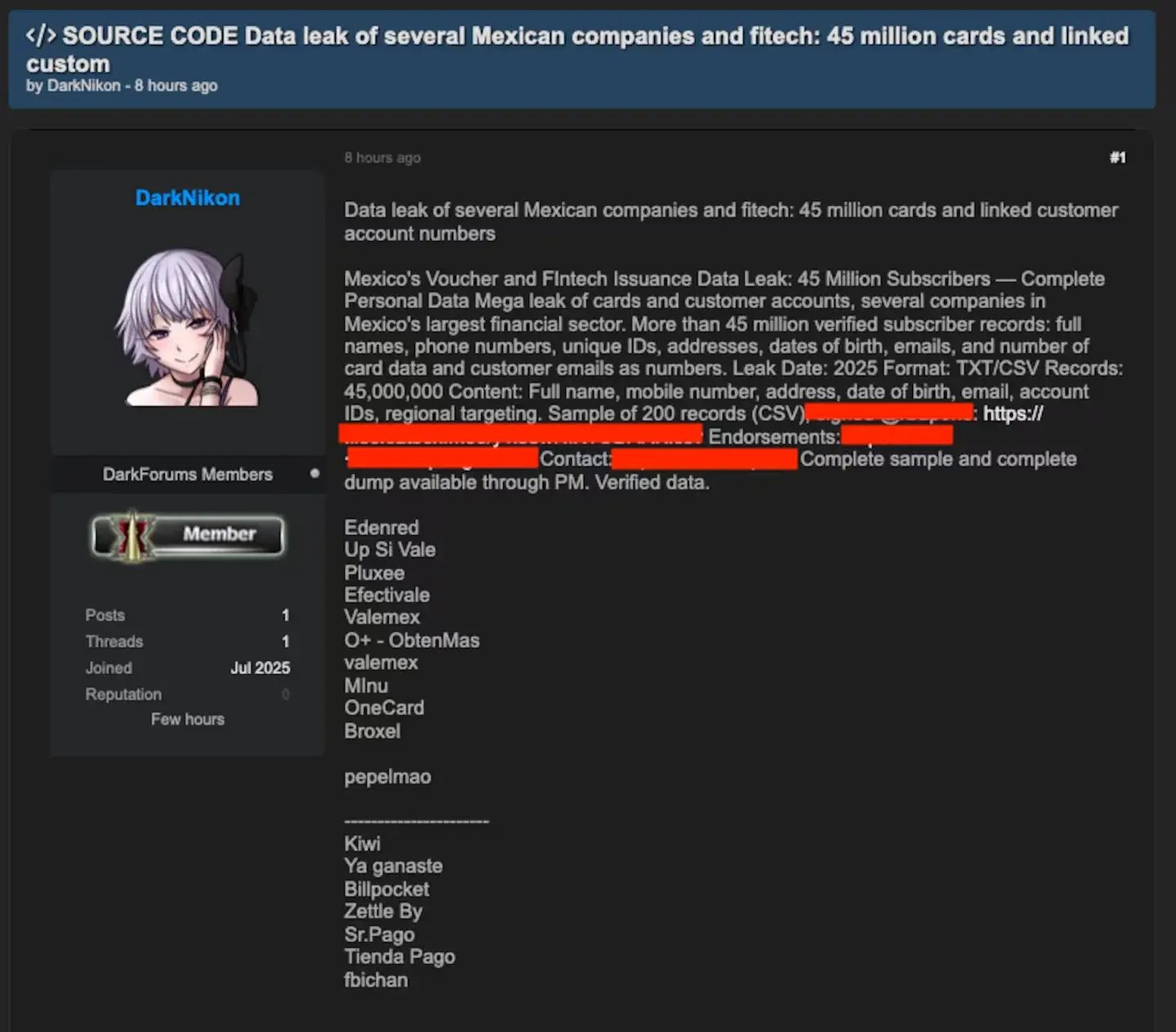 Data leak