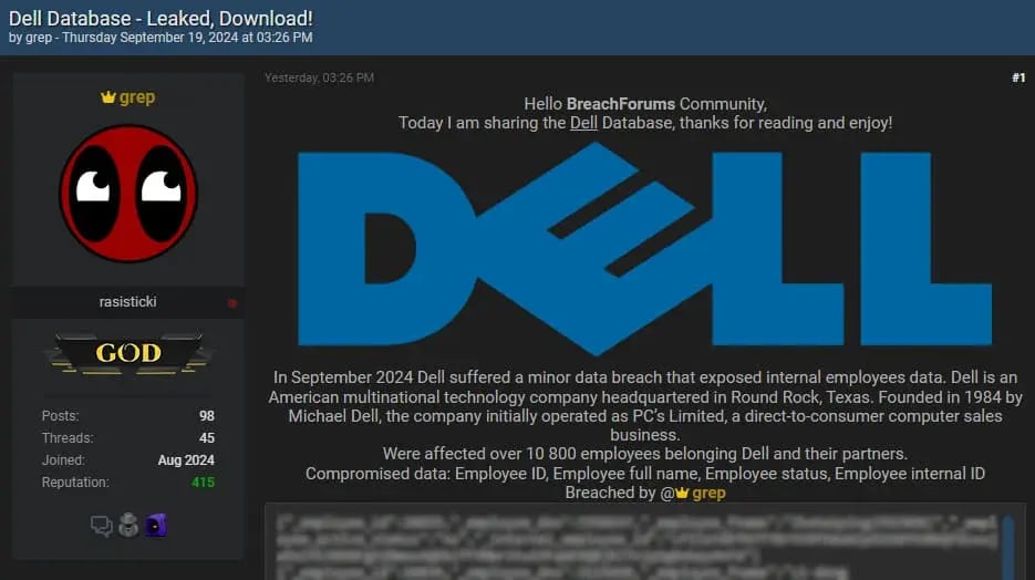 Dell Breach