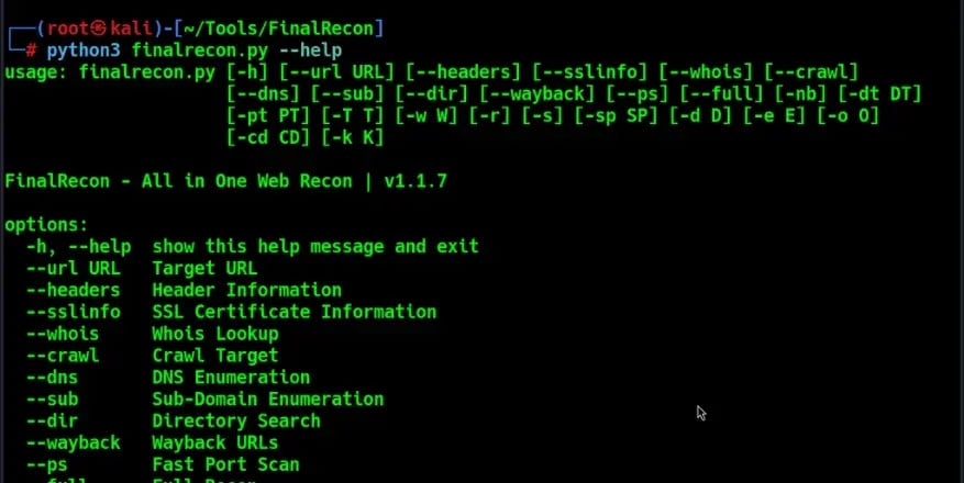 FinalRecon