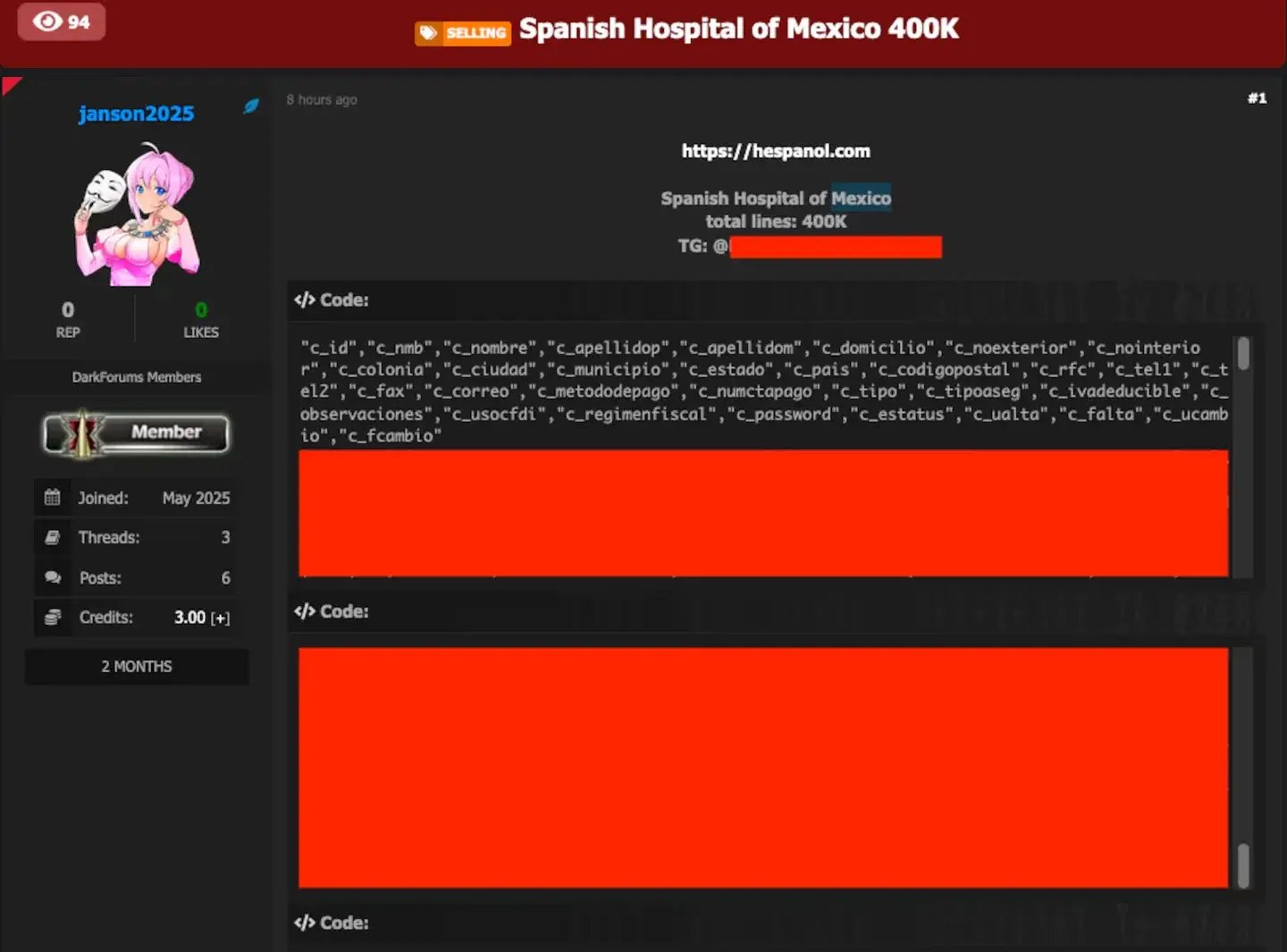 Hospital español