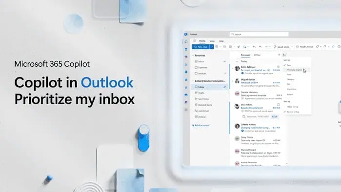 Priorizar Outlook Copilot