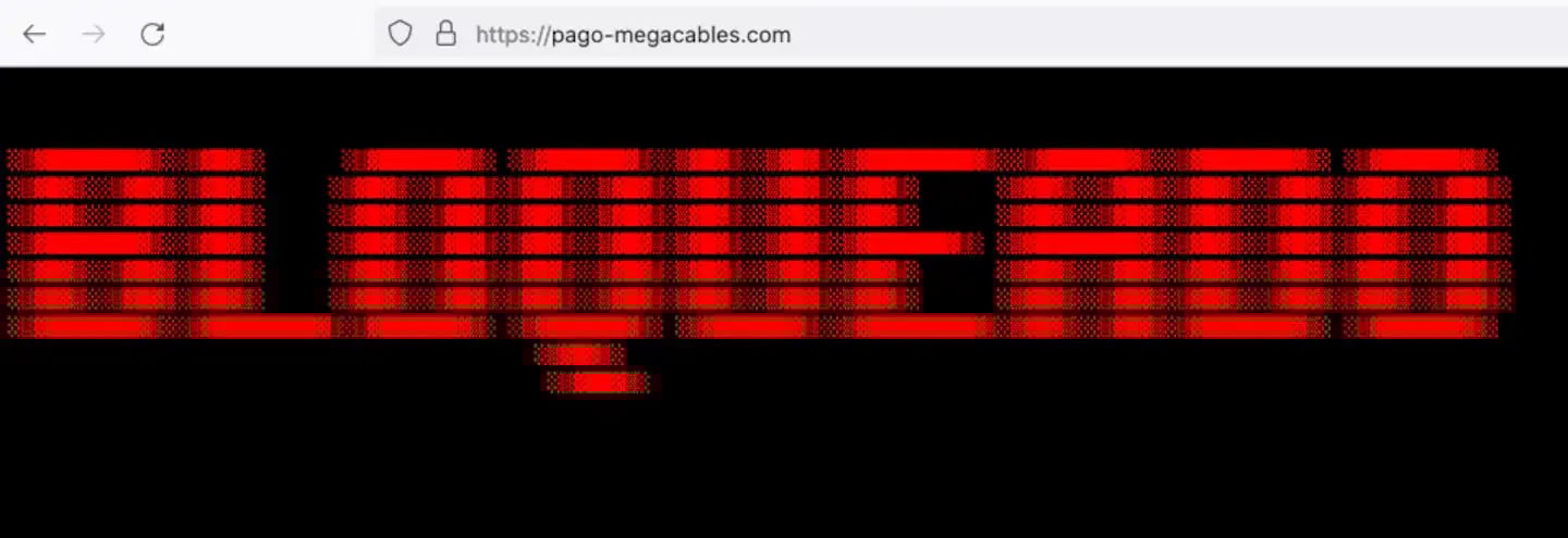 Web falsa megacable