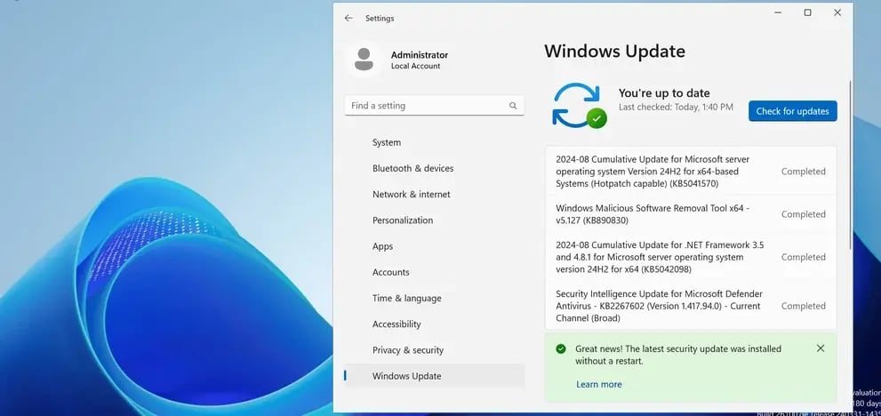 Windows Server Hotpach