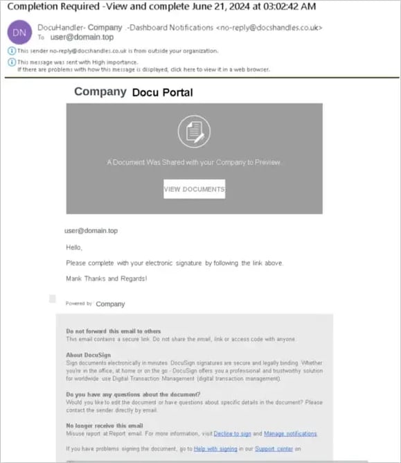 ejemplo de correo