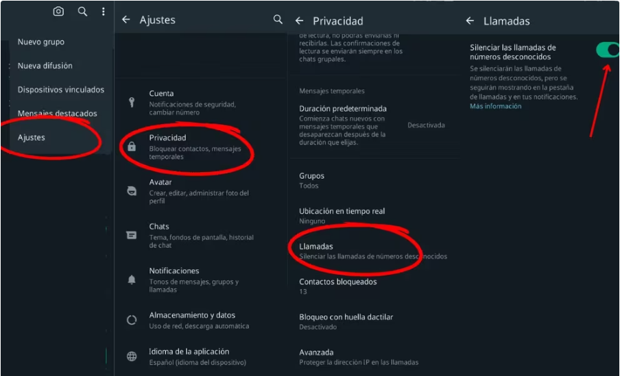 configuracion whatsapp
