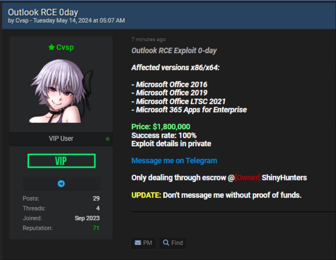 Venta de Exploit