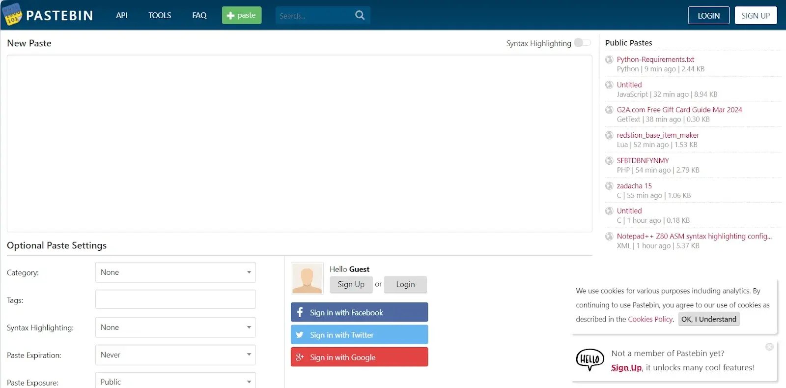 pastebincom