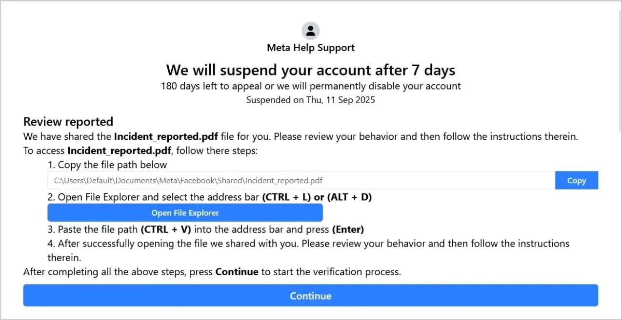 phishing meta