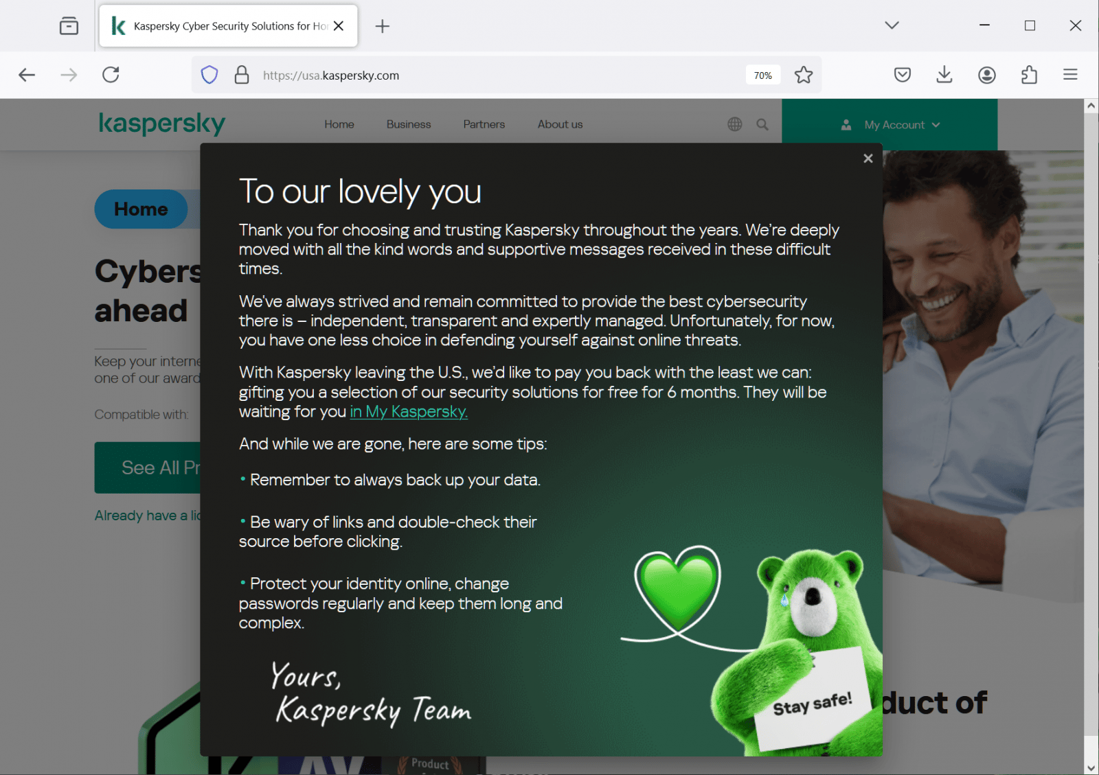 regalo de kaspersky