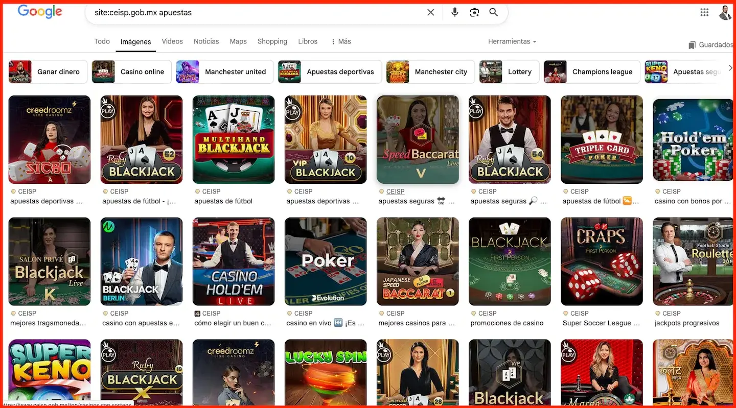 Hackers Ocultan Red Ilegal de Casinos en Sitios del Gobierno Mexicano
