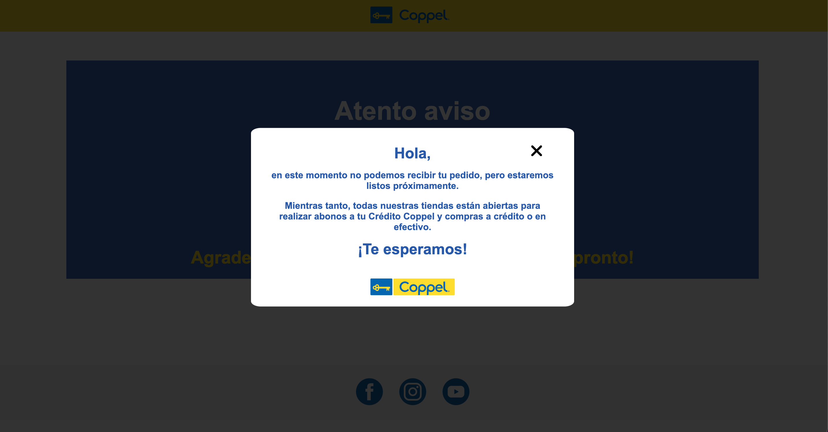 Aviso de Coppel