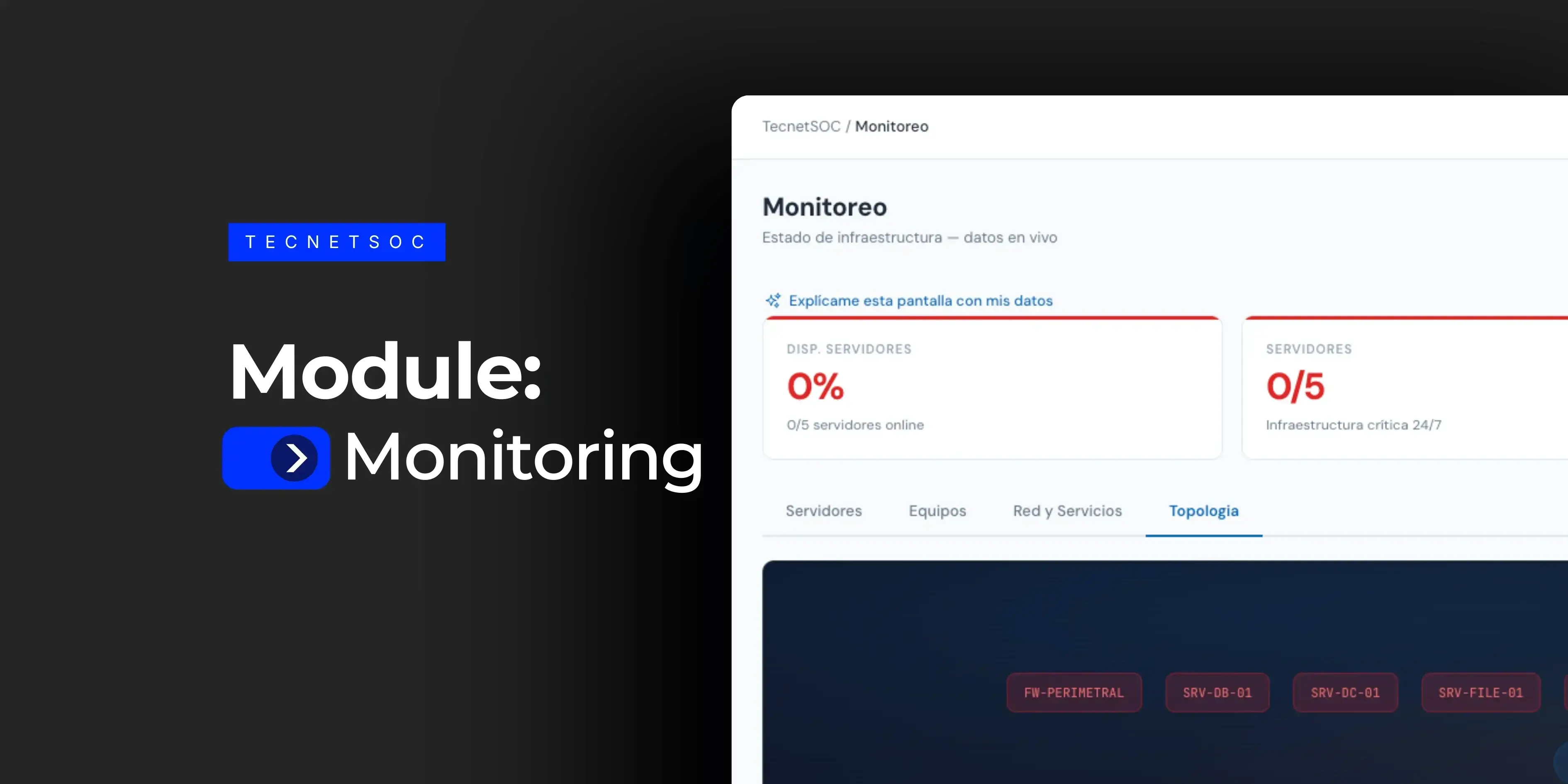TecnetSOC 24/7 Monitoring module