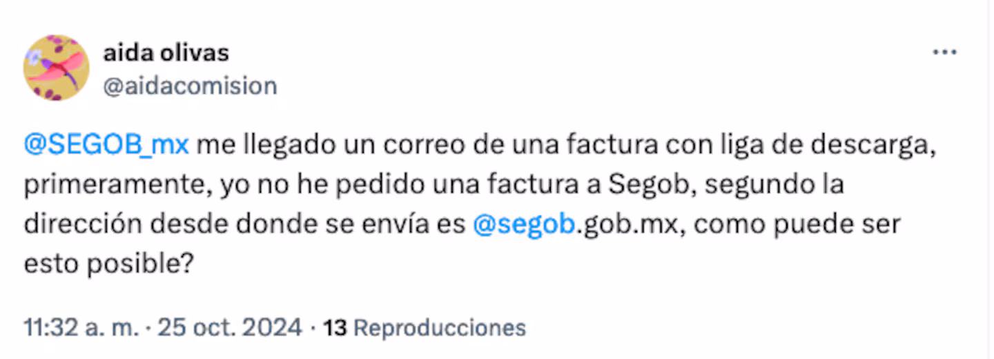 Comunicado en X