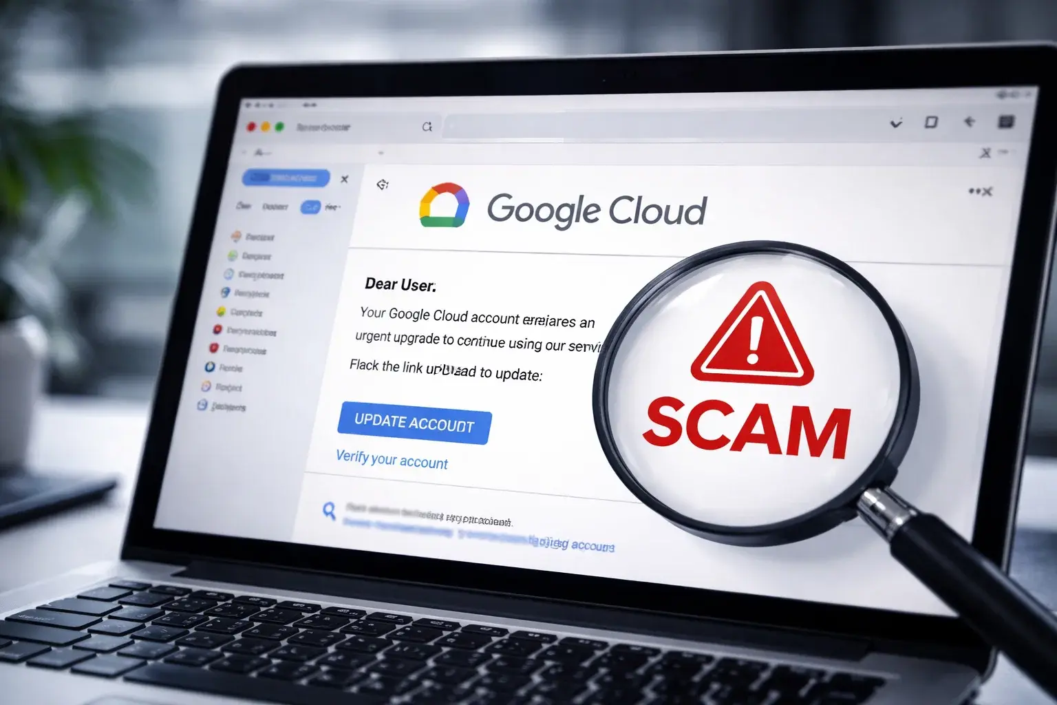 Estafa por Correo que Suplanta a Google Cloud: Cómo Evitarla