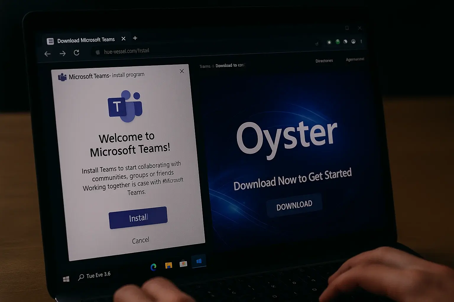 Fake Microsoft Teams Installers Distribute Oyster Malware