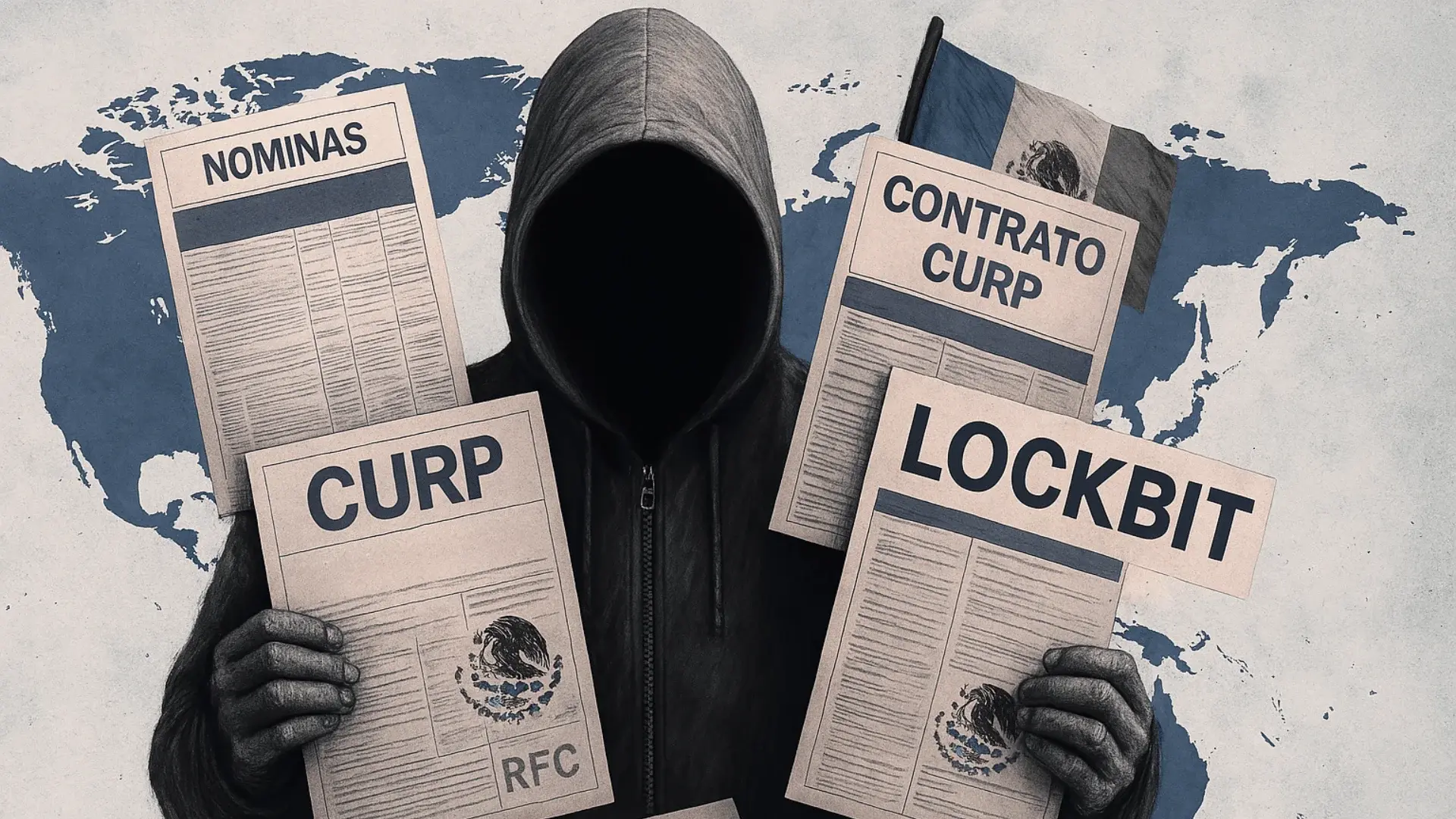 Ransomware LockBit Filtra Nóminas, Contratos, CURP y más en México