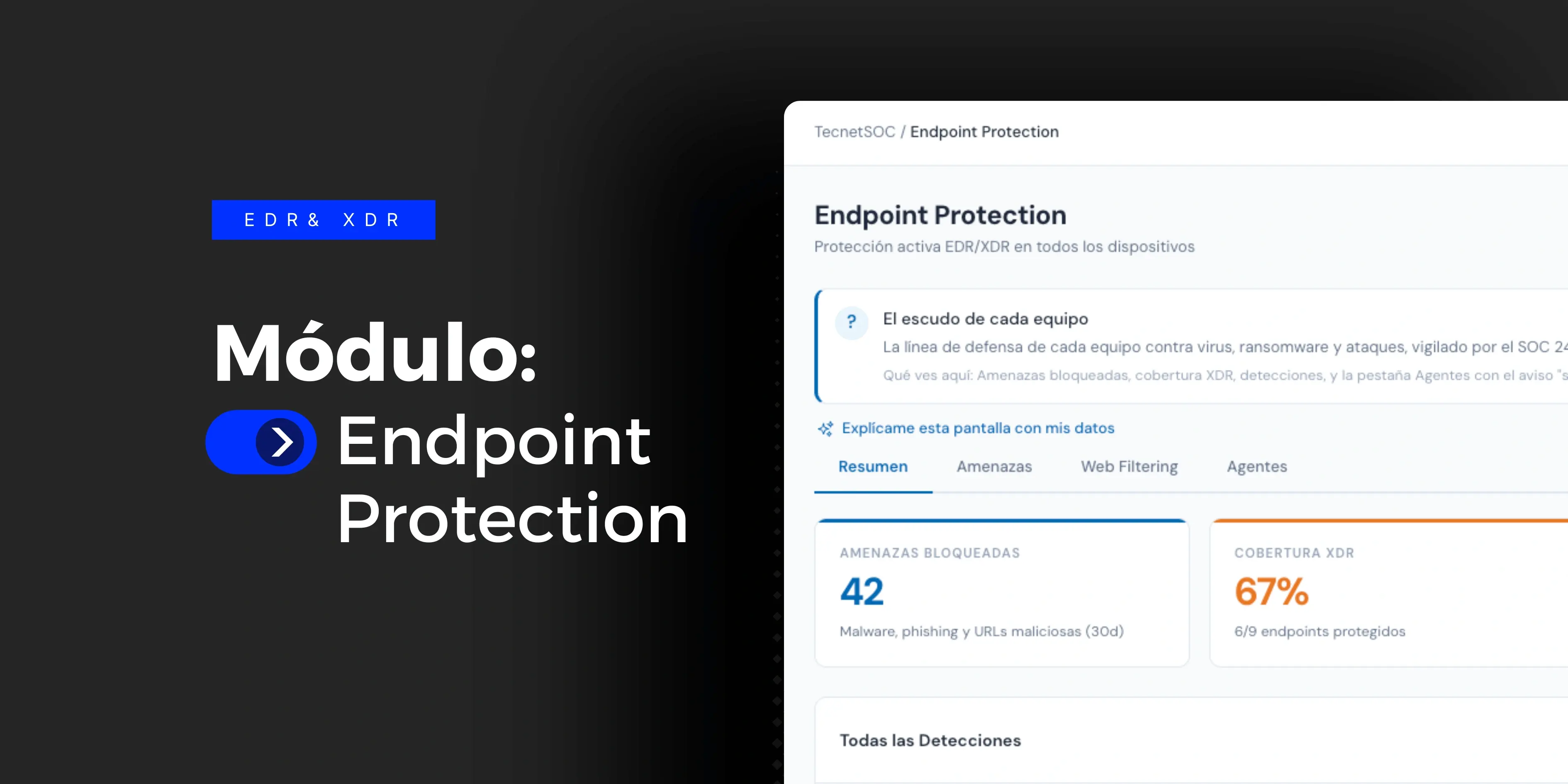 Módulo de Endpoint Protection de TecnetSOC: Seguridad de Endpoints