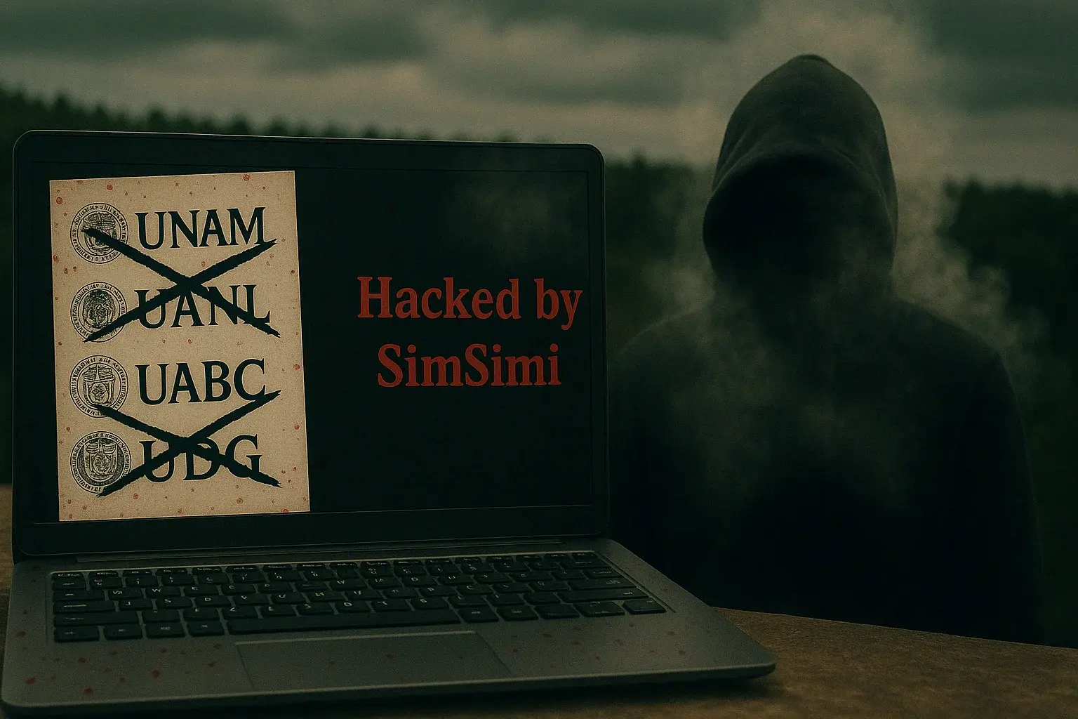 Ciberataque Afecta a 13 Universidades de México: Hacked by SimSimi