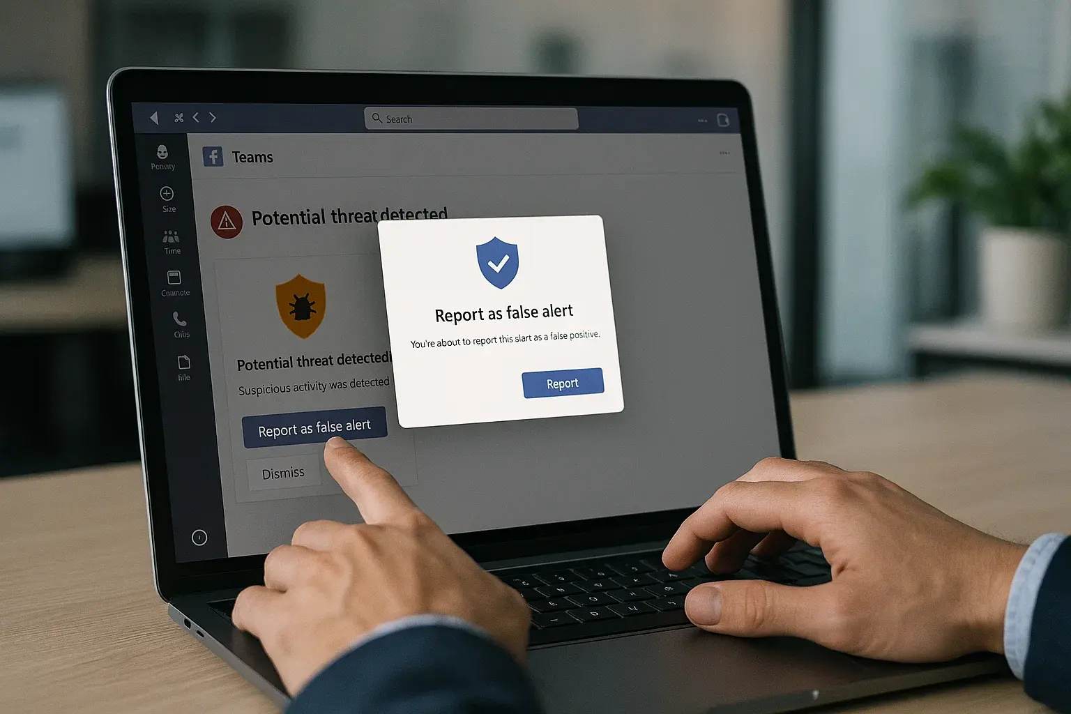 Cómo reportar mensajes señalados como amenazas en Microsoft Teams