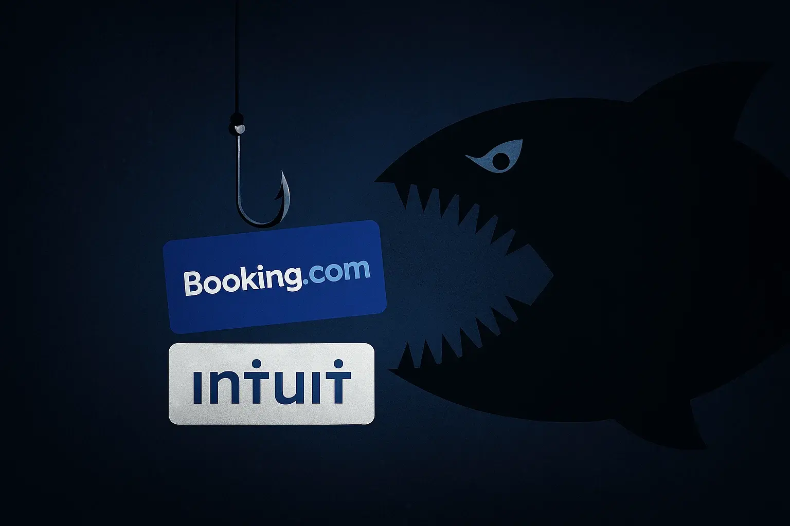 Phishing in Booking.com and Intuit: Hidden Character Deception