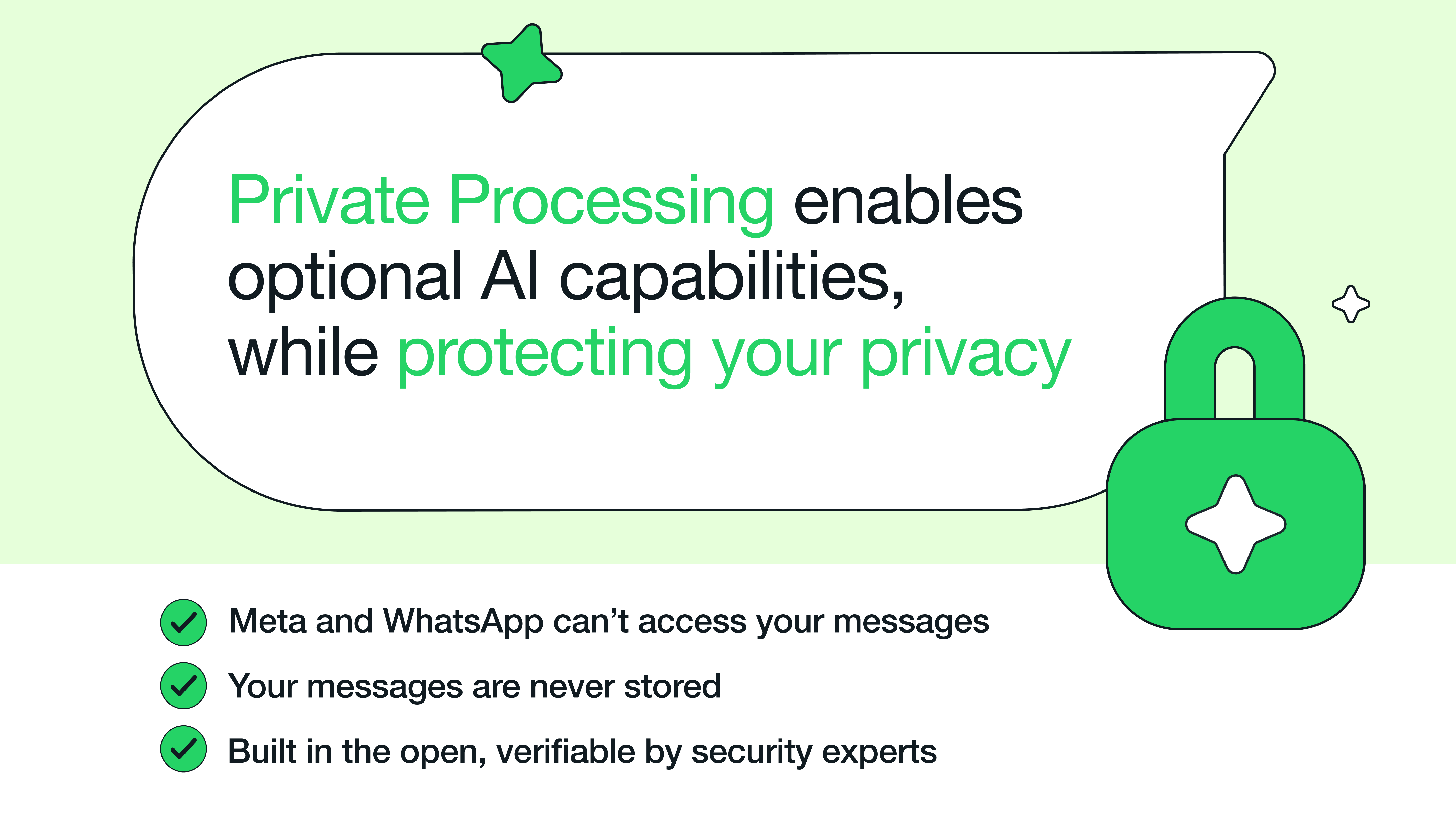 WhatsApp lanza el Procesamiento Privado para Habilitar Funciones de IA